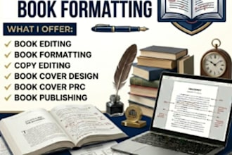 do book formatting book editing proofreading paperback amazon kdp book design
