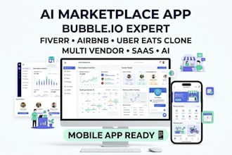 build ai powered fiverr multi vendor airbnb clone marketplace app in bubble io