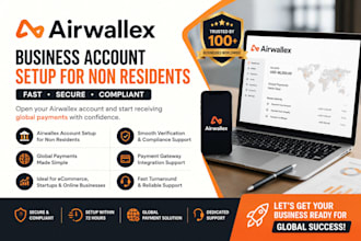 set up airwallex business account for non residents in 72 hours