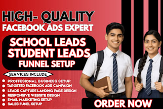 school leads student leads online course leads facebook ads google ads video ads