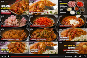 create tasty food cooking video recipes in 4k