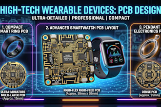 do smart ring pendant watch glass pcb design wearable device
