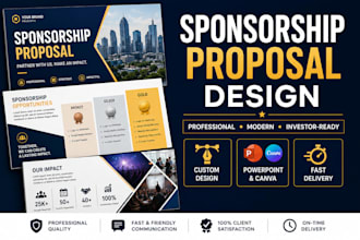 design sponsorship proposal and partnership presentation