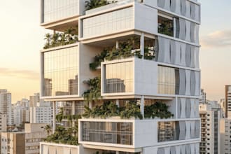 create hyper realistic exterior architectural renders