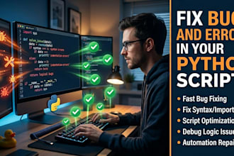 fix bugs and errors in your python script