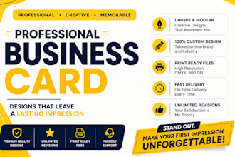 design unique business cards stationary letterhead visting modern logo design