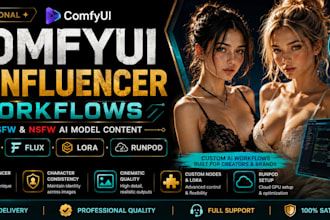 create comfyui workflow for nsfw and sfw ai influencer model content