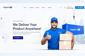 build auto transport website logistic website movers transport wordpress website