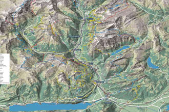design hiking map, park map, trail map and outdoor adventure location map
