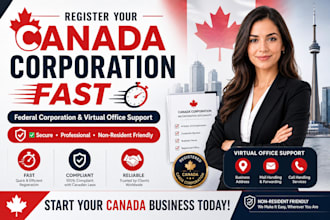 register federal canada corporation with virtual office, canada registration