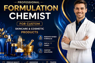 be your cosmetic formulation chemist and cosmetic formulator