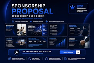 create sponsorship proposal sponsorship deck design powerpoint presentation