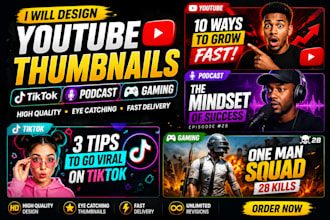 design CTR boosting youtube thumbnail in 3hrs