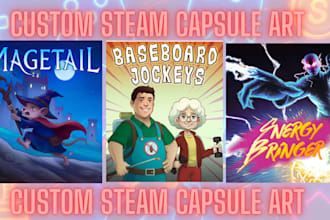create steam capsule art steam capsule design game key art marketing
