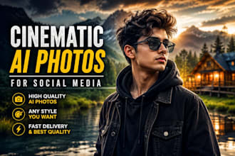 create cinematic ai photo for social media