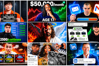 design amazing clickbait youtube thumbnail