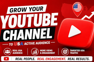 usa youtube channel promotion to USA active audience