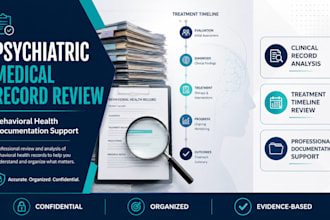 re view behavioral health medical records provide psychiatric documentation