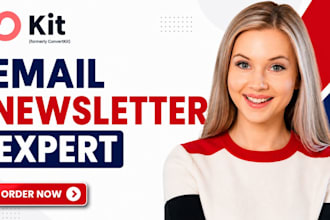 setup convertkit newsletter, kit landing page mailerlite automation convertkit