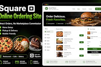 create your square online ordering site with zero commission