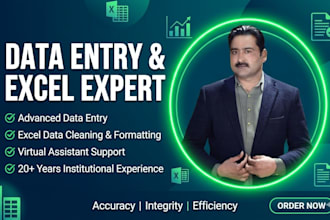 do professional data entry, excel data cleaning and virtual assistant tasks