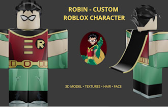 create custom roblox ugc, characters, hair and textures