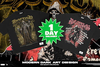 make dtf graphic t shirt design for streetwear  brand