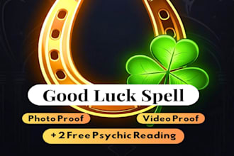cast powerful good luck spell, end bad luck and attract fortune forever