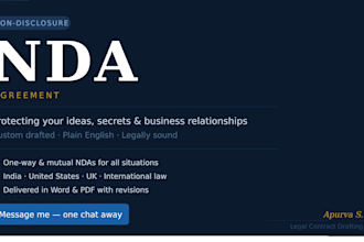 create custom ndas and confidentiality agreements