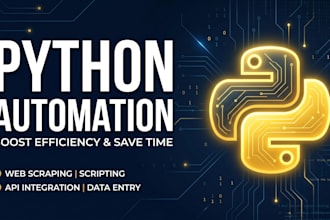 build python automation scripts and web scrapers for you