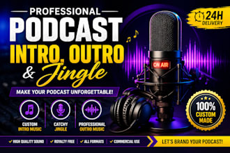 make podcast intro music, outro music, and podcast jingle
