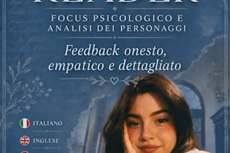 be your professional beta reader with a psychological focus