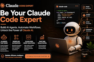 be your claude code expert to build ai agents, automate workflows with claude ai