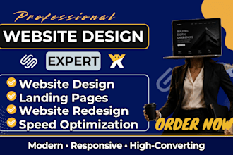 design wix website, squarespace website, wix website redesign