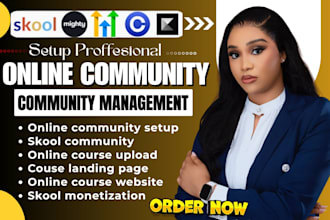 setup skool online course community circle so manager ghl mighty network kajabi