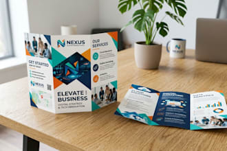 do expert tri fold design, flyer, and brochure design