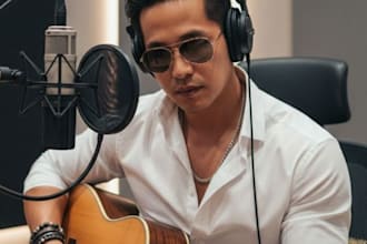 male singer custom song jingle singer rnb vocal song for any occasion songwriter
