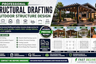 retaining wall footing foundation beam column structural cad drawings