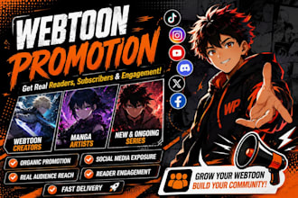 promote your webtoon webcomic, tapas manga comic promotion
