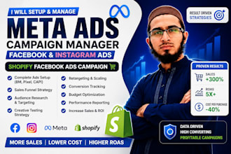 setup shopify meta ads facebook ads campaign, meta ads manager, instagram ads