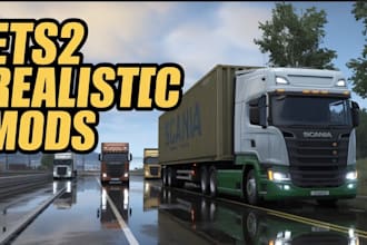 create and optimize custom ets2, ats, fs22, and beamng mods for your serv