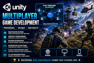 develop multiplayer games and experiences