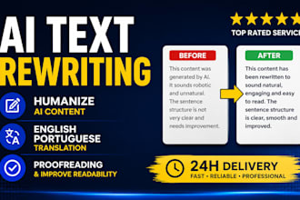 translate and rewrite english or portuguese text