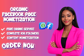 do organic facesbook page monietization organic page followers growth promotion