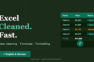 clean and organize your excel spreadsheet