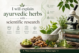 explain ayurvedic herbs with scientific research