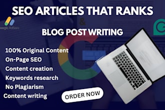 do SEO article writing and blog post content, copywriting for saas, b2b