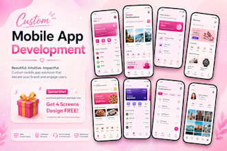 do custom flutter mobile app development ios android app