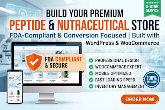build fda complaint peptide, nutraceutical website or research peptide