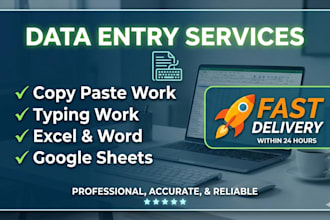 do professional data entry and copy paste